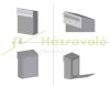 Anthracite-stainless steel letterbox that can be installed in the wall, can be installed on the door, and is double-sided 