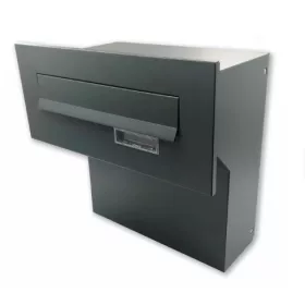   Falba beépíthető kültéri postaláda 30x11x19 cm névtáblával antracit kétoldalú postafiók