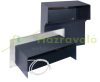Wall-mounted outdoor mailbox 30x11x19 cm with nameplate anthracite stainless steel double-sided mailbox with bell
