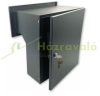 Wall-mounted outdoor mailbox 30x11x19 cm with name plate anthracite double-sided mailbox