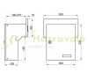 Wall-mounted outdoor mailbox 30x11x19 cm with name plate anthracite double-sided mailbox