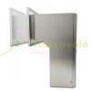 Wall-mounted outdoor mailbox 30x11x19 cm with name plate stainless steel double-sided mailbox