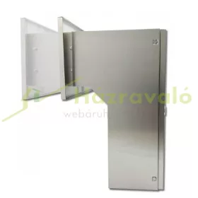 Falba beépíthető kültéri postaláda 30×11×19 cm névtáblával rozsdamentes acél kétoldalú postafiók