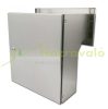 Wall-mounted outdoor mailbox 30x11x19 cm with name plate stainless steel double-sided mailbox
