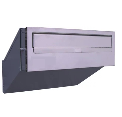 Wall-mounted outdoor telescopic mailbox 300x110x230-380 mm stainless steel double-sided mailbox