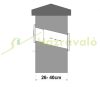 Outdoor telescopic mailbox that can be built into the wall, stainless steel double-sided mailbox with slanted design