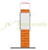 Outdoor letterbox that can be built into the wall 30x11x19 cm Two-sided letterbox that can be built into masonry