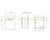 Outdoor letterbox that can be built into the wall 30x11x19 cm Two-sided letterbox that can be built into masonry