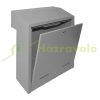 Wall-mounted outdoor large-sized letterbox door-mountable silver letterbox double-sided 