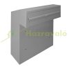 Wall-mounted outdoor large-sized letterbox door-mountable silver letterbox double-sided 