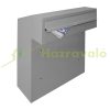 Wall-mounted outdoor large-sized letterbox door-mountable silver letterbox double-sided 