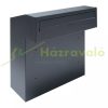 Wall-mounted outdoor large-sized letterbox door-mountable anthracite letterbox double-sided
