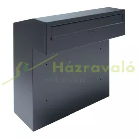   Falba beépíthető kültéri nagy méretű postaláda kapura felszerelhető antracit postafiók kétoldalú