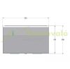 Wall-mounted outdoor large-sized letterbox door-mountable anthracite letterbox double-sided