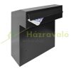 Wall-mounted outdoor large-sized letterbox door-mountable black letterbox double-sided 
