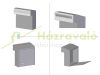 Wall-mounted outdoor large-sized letterbox door-mountable black letterbox double-sided 