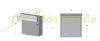 Wall-mounted outdoor large-sized letterbox door-mountable black letterbox double-sided 
