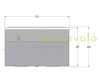 Wall-mounted outdoor large-sized letterbox door-mountable black letterbox double-sided 