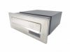 Outdoor telescopic mailbox that can be built into the wall, adjustable stainless steel double-sided mailbox with slanted design