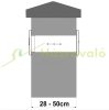 Outdoor telescopic mailbox that can be built into the wall, adjustable stainless steel double-sided mailbox with slanted design