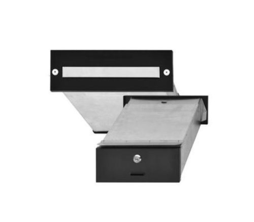 Outdoor telescopic letterbox that can be built into the wall, a double-sided letterbox with a stainless steel opening