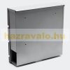 Desinger letterbox in slanted pattern gray with optional modern look with newspaper holder