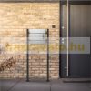 Mailbox and newspaper holder stand front yard letterbox silver-black