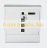 Galvanized steel letter box white letter box square window newspaper holder letter box