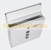 Galvanized steel letter box white letter box square window newspaper holder letter box