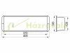Advertising material mailbox white leaflet holder 370x120x80 mm street mailbox
