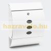 Galvanized steel letterbox design oval window black letterbox modern newspaper holder 