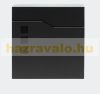 Horgyanyzott acél postaláda újságtartóval és ablakokkal, divatos  megjelenés