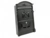 Antique letterbox black letterbox steel and aluminum vintage letterbox