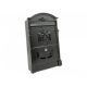 Antique letterbox black letterbox steel and aluminum vintage letterbox