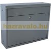 Two-sided inside-mounted mailbox, double-sided fence-mounted letterbox, stainless steel design