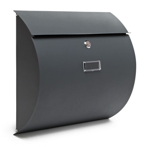 Galvanized steel arched letterbox anthracite letterbox modern appearance 