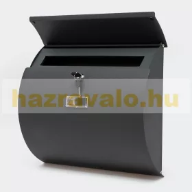   Horganyzott acél íves postaláda antracit levélszekrény modern megjelenés 