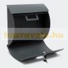 Galvanized steel arched letterbox anthracite letterbox modern appearance 