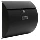 Galvanized steel arched letterbox black letterbox modern look