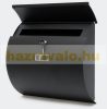 Galvanized steel arched letterbox black letterbox modern look