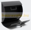 Galvanized steel arched letterbox black letterbox modern look