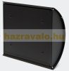 Galvanized steel arched letterbox black letterbox modern look