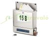 Mailbox with solar panel, house number, lighting, stainless steel, letterbox, outdoor design 