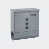 Galvanized steel letter box gray letter box square window newspaper holder letter box