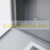 Horganyzott acél postaláda szürke levélszekrény négyzetablakos újságtartó postaláda