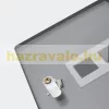 Horganyzott acél postaláda szürke levélszekrény négyzetablakos újságtartó postaláda
