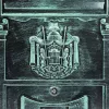 Antik postaláda zöld levélszekrény acél és alumínium vintage postaláda