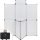 Promotional mobile stand 180x200cm stand screen display exhibition wall white