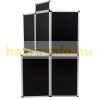 Promotional mobile stand in black, white 180x200cm stand screen display exhibition 