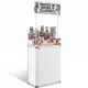 Mobil összecsukható promóciós és kiállítási pult 78,5x38x181,5 cm fehér kiállítási stand